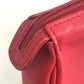 Christian Dior CD hardware mini pochette bag, crossbody shoulder bag, leather, women's, red