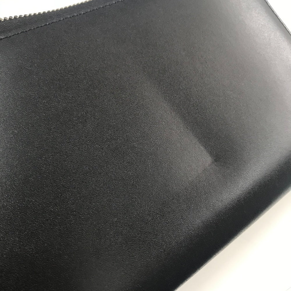 GIVENCHY I FEEL LOVE Organizer Round Zip Long Wallet in Leather, Men's, Black