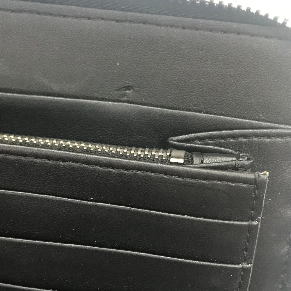 GIVENCHY I FEEL LOVE Organizer Round Zip Long Wallet in Leather, Men's, Black