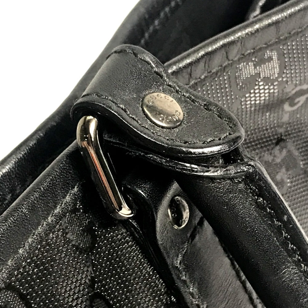 GUCCI 223668 GG Imprime All-Over Logo Handbag Tote Bag GG Imprime Men's Black