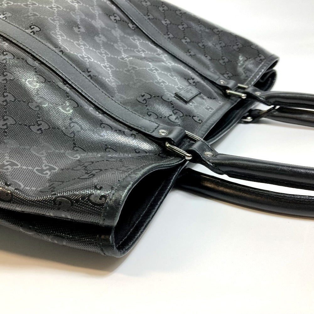GUCCI 223668 GG Imprime All-Over Logo Handbag Tote Bag GG Imprime Men's Black