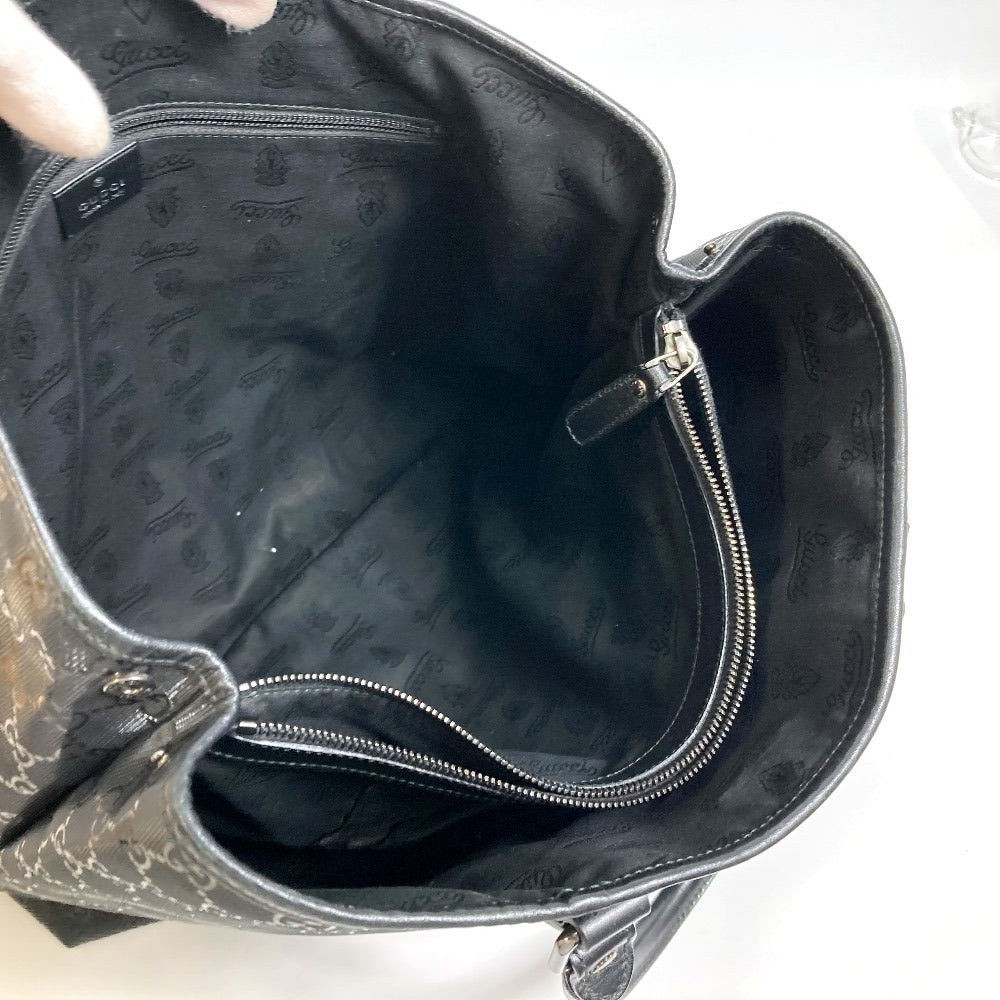 GUCCI 223668 GG Imprime All-Over Logo Handbag Tote Bag GG Imprime Men's Black