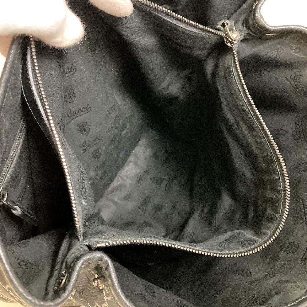 GUCCI 223668 GG Imprime All-Over Logo Handbag Tote Bag GG Imprime Men's Black