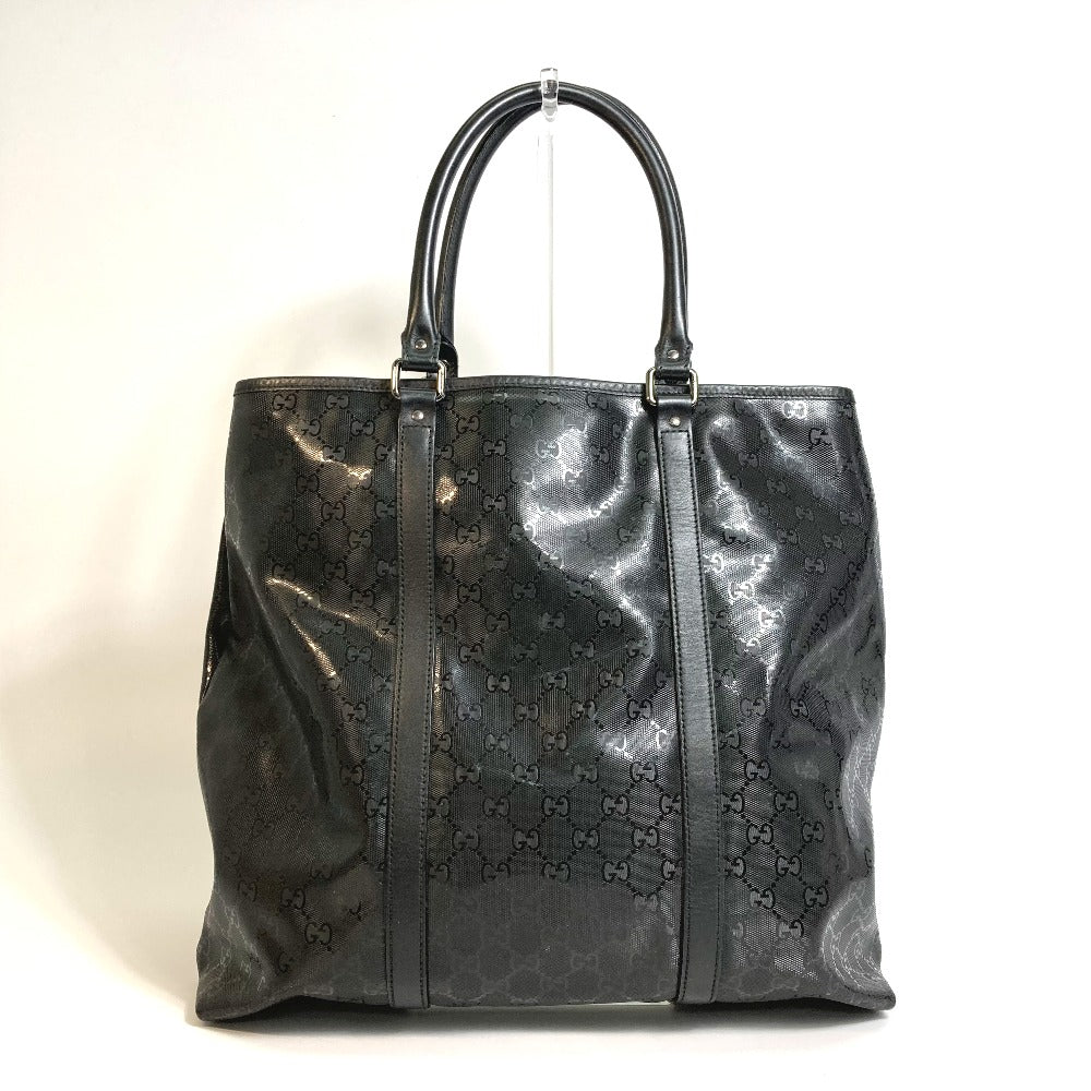 GUCCI 223668 GG Imprime All-Over Logo Handbag Tote Bag GG Imprime Men's Black