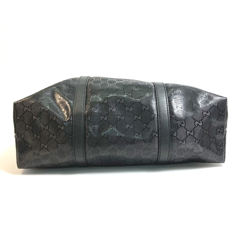 GUCCI 223668 GG Imprime All-Over Logo Handbag Tote Bag GG Imprime Men's Black