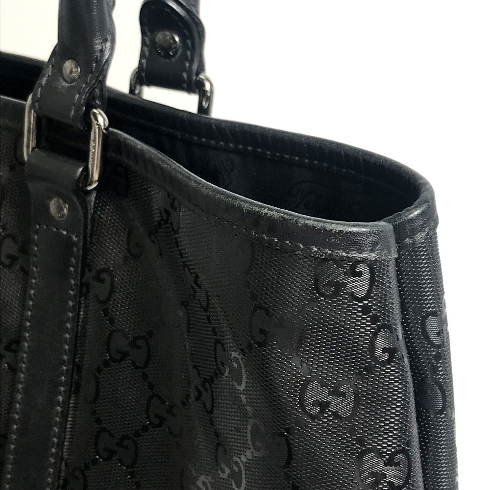 GUCCI 223668 GG Imprime All-Over Logo Handbag Tote Bag GG Imprime Men's Black