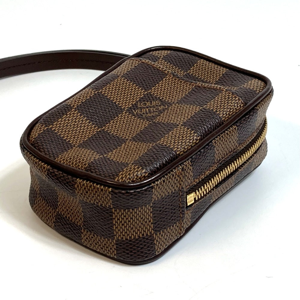 LOUIS VUITTON N61738 Damier Etui Okapi Shoulder Bag, Damier Canvas, Ebene Brown, Women's