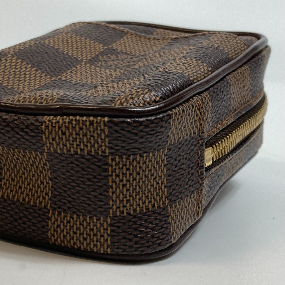 LOUIS VUITTON N61738 Damier Etui Okapi Shoulder Bag, Damier Canvas, Ebene Brown, Women's