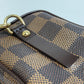 LOUIS VUITTON N61738 Damier Etui Okapi Shoulder Bag, Damier Canvas, Ebene Brown, Women's