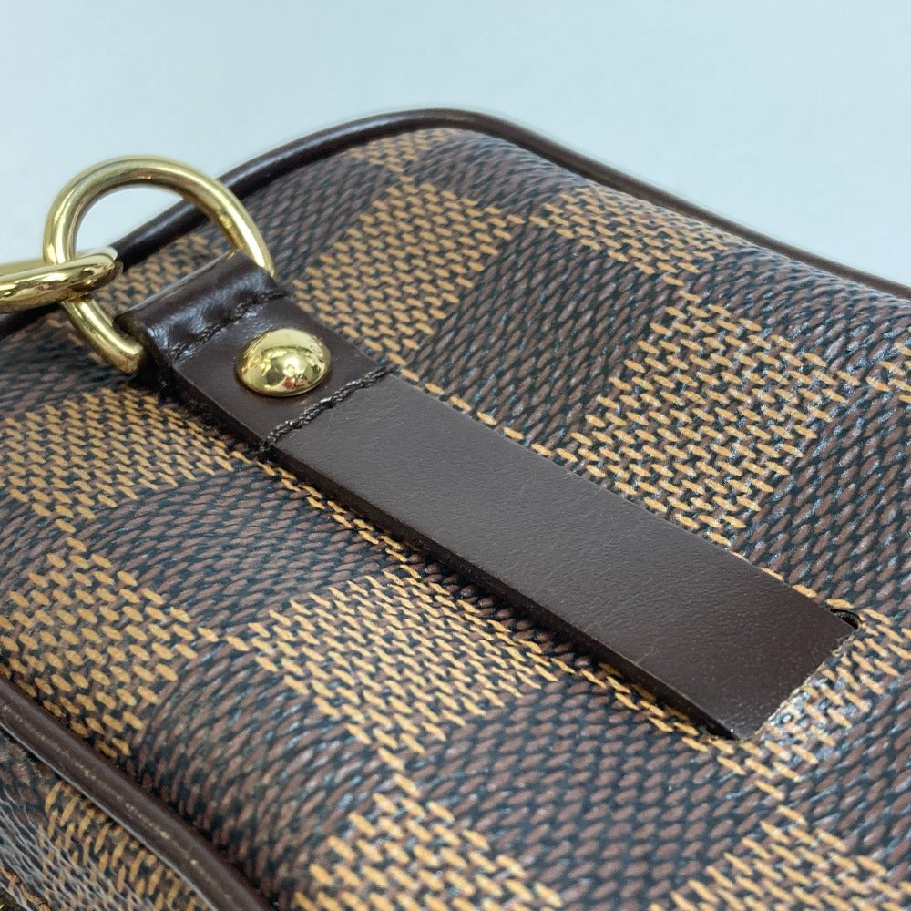 LOUIS VUITTON N61738 Damier Etui Okapi Shoulder Bag, Damier Canvas, Ebene Brown, Women's
