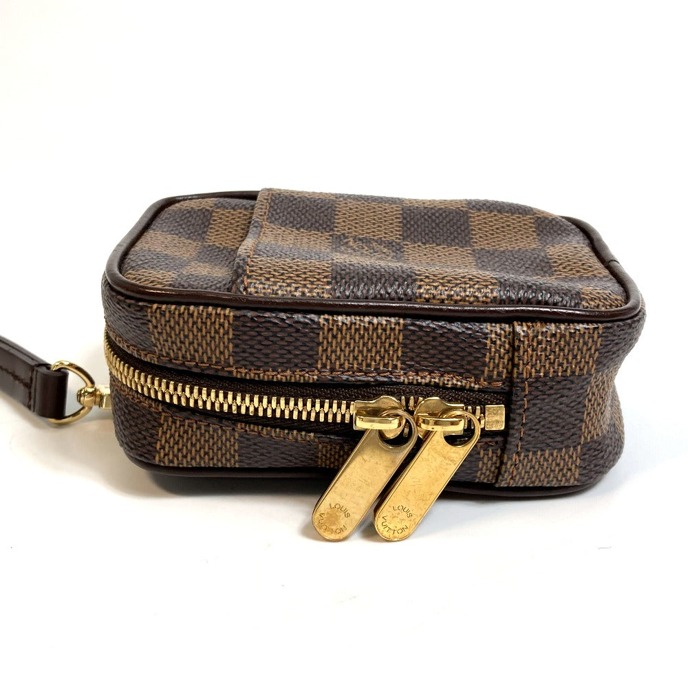 LOUIS VUITTON N61738 Damier Etui Okapi Shoulder Bag, Damier Canvas, Ebene Brown, Women's