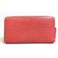 LOUIS VUITTON M60663 Epi Zippy Wallet, Round Zipper Wallet, Long Wallet, Epi Leather, Women's, Corail, Pink
