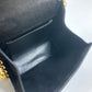 Salvatore Ferragamo AQ213202 Vara Ribbon Mini Pochette Shoulder Bag in Black Suede