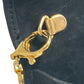 Salvatore Ferragamo AQ213202 Vara Ribbon Mini Pochette Shoulder Bag in Black Suede