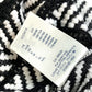 LOUIS VUITTON 1A3XJH Chevron Stitch Jacquard Pullover Top, Cotton Knit, Women's, White/Black