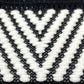 LOUIS VUITTON 1A3XJH Chevron Stitch Jacquard Pullover Top, Cotton Knit, Women's, White/Black