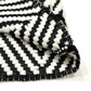 LOUIS VUITTON 1A3XJH Chevron Stitch Jacquard Pullover Top, Cotton Knit, Women's, White/Black