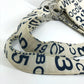 CHANEL Bysee CC Coco Mark Clear Chain Shoulder Tote Bag Canvas Women's White x Navy