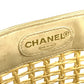 CHANEL CC Coco Mark Basket Bag with Inner Pouch, Straw/Leather Handbag, Beige