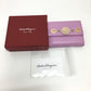 Salvatore Ferragamo Gancini Bifold Leather Wallet, Purple, Women's