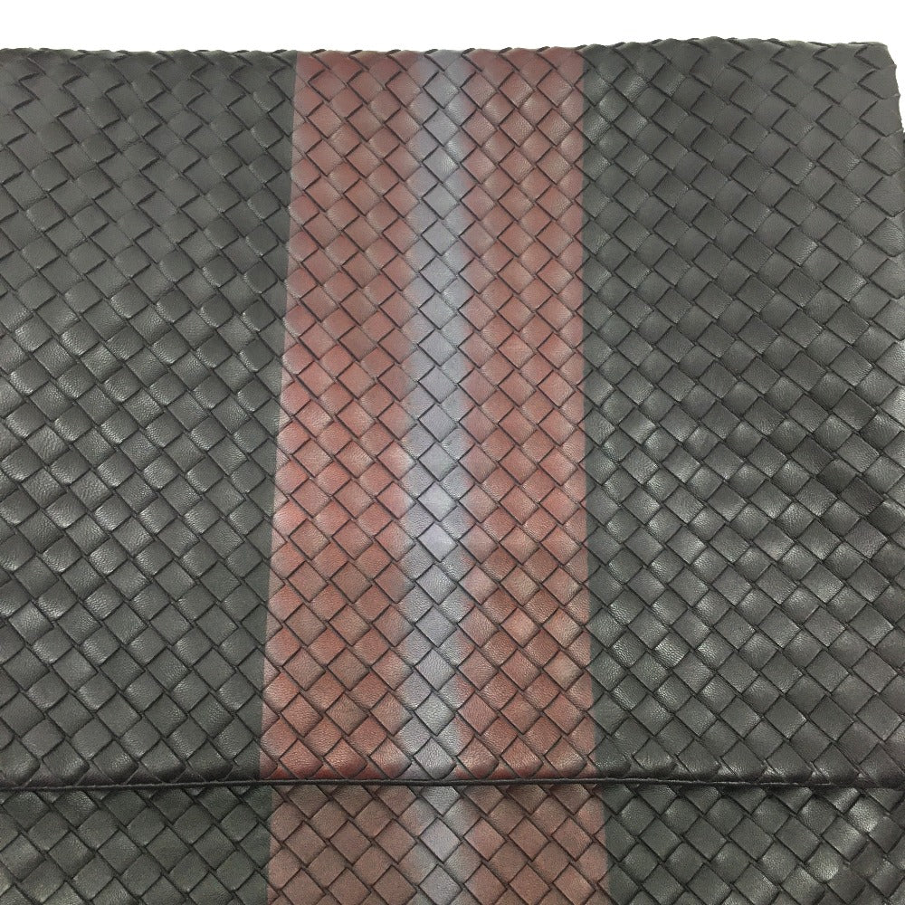 BOTTEGA VENETA 161314 イントレチャート メッセンジャー カバン 肩掛け/斜め掛け ショルダーバッグ レザー メンズ ブラウン