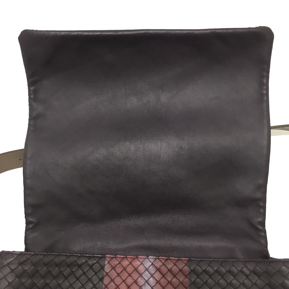 BOTTEGA VENETA 161314 イントレチャート メッセンジャー カバン 肩掛け/斜め掛け ショルダーバッグ レザー メンズ ブラウン
