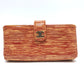 CHANEL CC Coco Mark Border Pouch in Patent Leather, Women's, Red