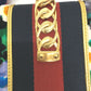 GUCCI 421882 Floral Sylvie Small Ribbon Shoulder Bag in Velour/Leather, Multicolor