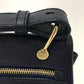 BALLY logo bag, 2-way shoulder bag, leather, women's, navy