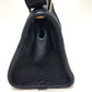 BALLY logo bag, 2-way shoulder bag, leather, women's, navy