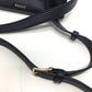 BALLY logo bag, 2-way shoulder bag, leather, women's, navy