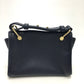 BALLY logo bag, 2-way shoulder bag, leather, women's, navy