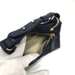 BALLY logo bag, 2-way shoulder bag, leather, women's, navy