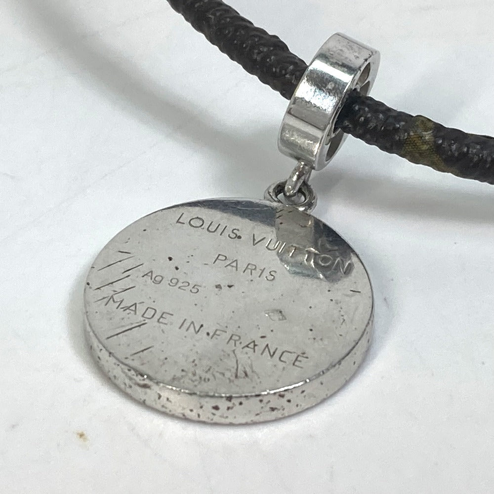 LOUIS VUITTON M65436 Accessories: Pendant Fleur Monogram Choker in Monogram Canvas, Unisex, Silver