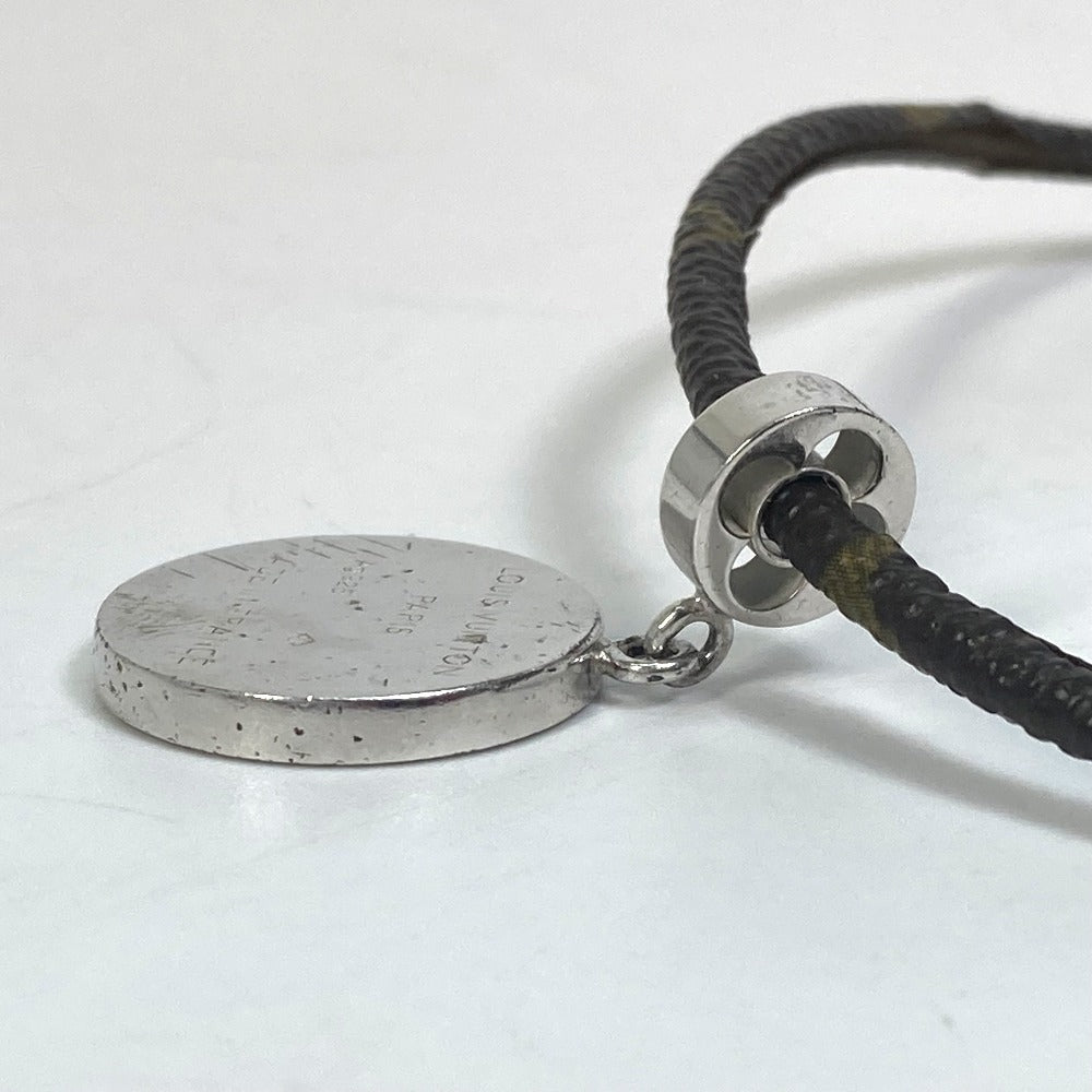 LOUIS VUITTON M65436 Accessories: Pendant Fleur Monogram Choker in Monogram Canvas, Unisex, Silver