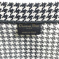 Dior Houndstooth Shoulder Bag with Houndstooth Embroidery, Book Tote, Canvas, Women's, White/Black