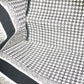 Dior Houndstooth Shoulder Bag with Houndstooth Embroidery, Book Tote, Canvas, Women's, White/Black