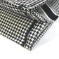 Dior Houndstooth Shoulder Bag with Houndstooth Embroidery, Book Tote, Canvas, Women's, White/Black