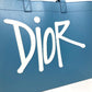 Dior logo Shawn Stüssy collaboration handbag tote bag leather men's blue