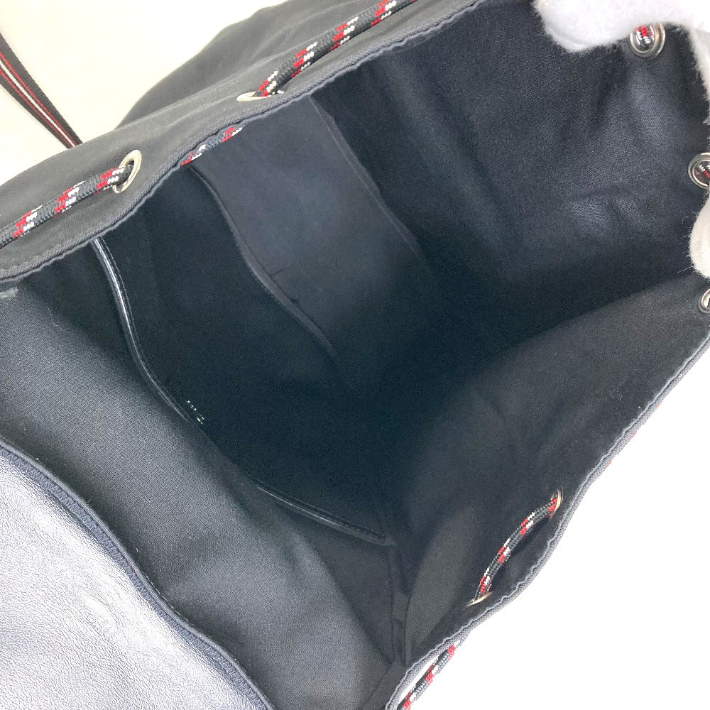 DIOR HOMME 1MOBA062 BEE MOTION バックパック リュックサック キャンバス/レザー メンズ ブラック