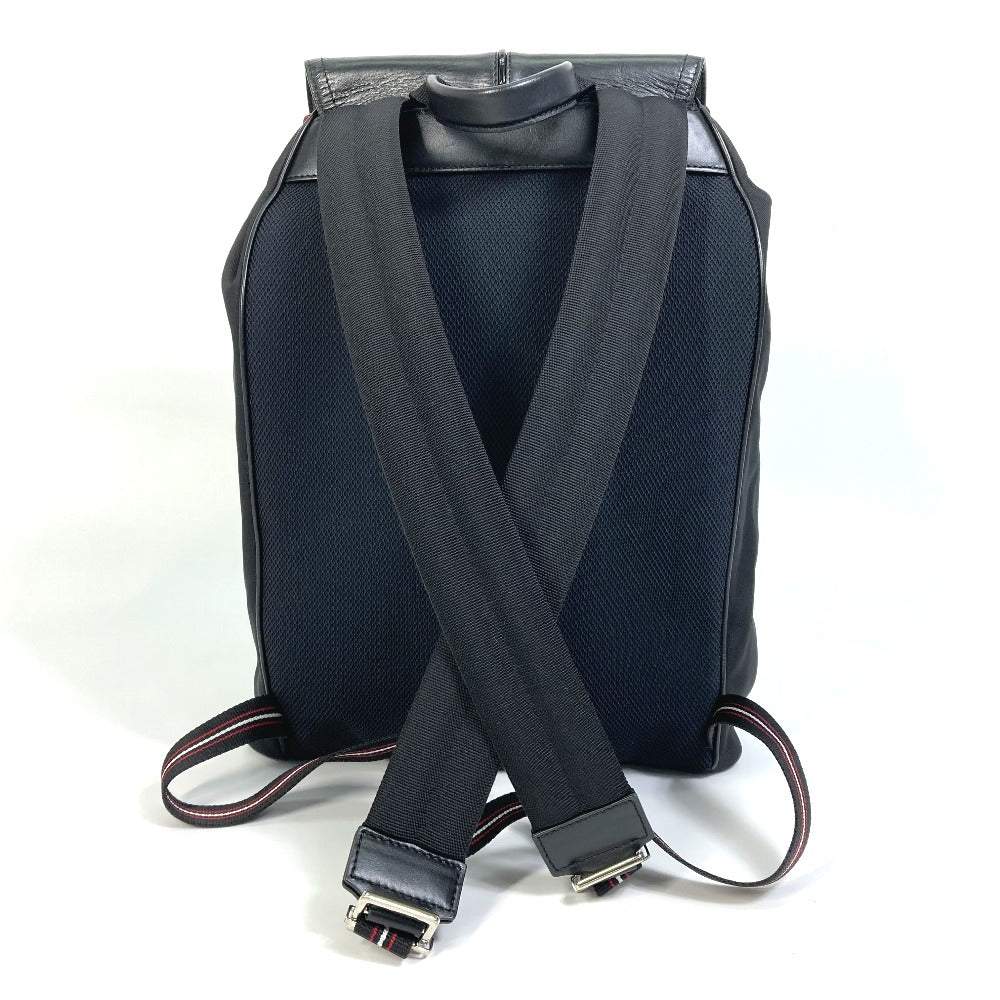 DIOR HOMME 1MOBA062 BEE MOTION バックパック リュックサック キャンバス/レザー メンズ ブラック