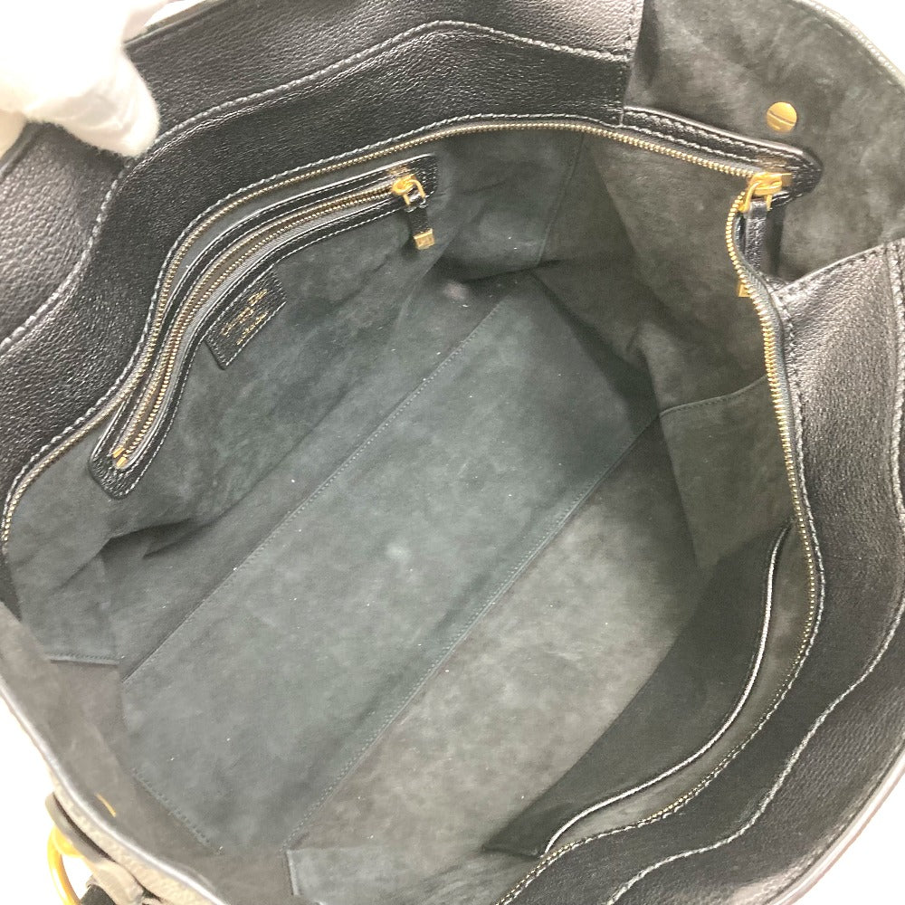Christian Dior DIORANGELS ショルダーバッグ 肩掛け カバン ロゴ スタッズ トートバッグ レザー ユニセックス ブラック