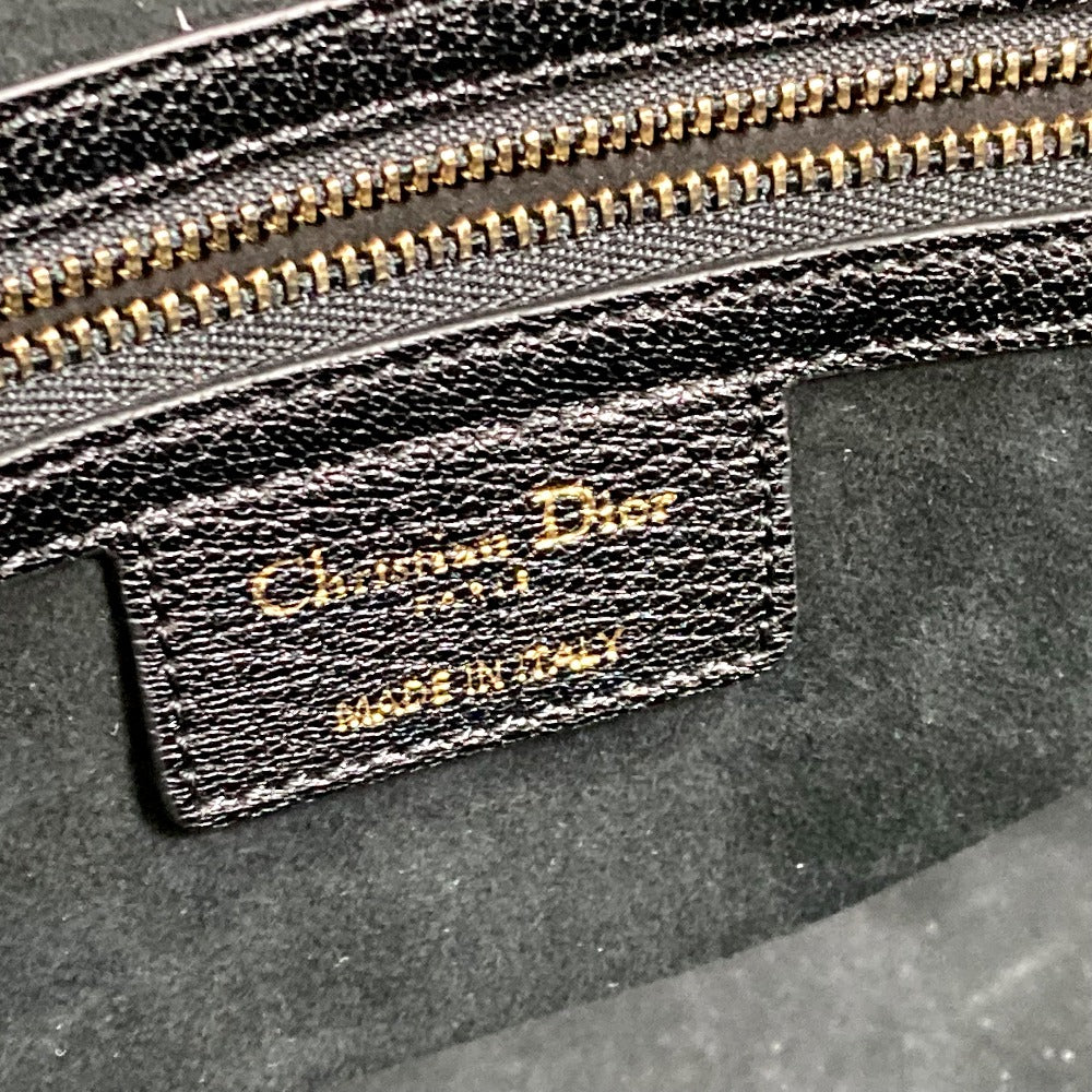 Christian Dior DIORANGELS ショルダーバッグ 肩掛け カバン ロゴ スタッズ トートバッグ レザー ユニセックス ブラック