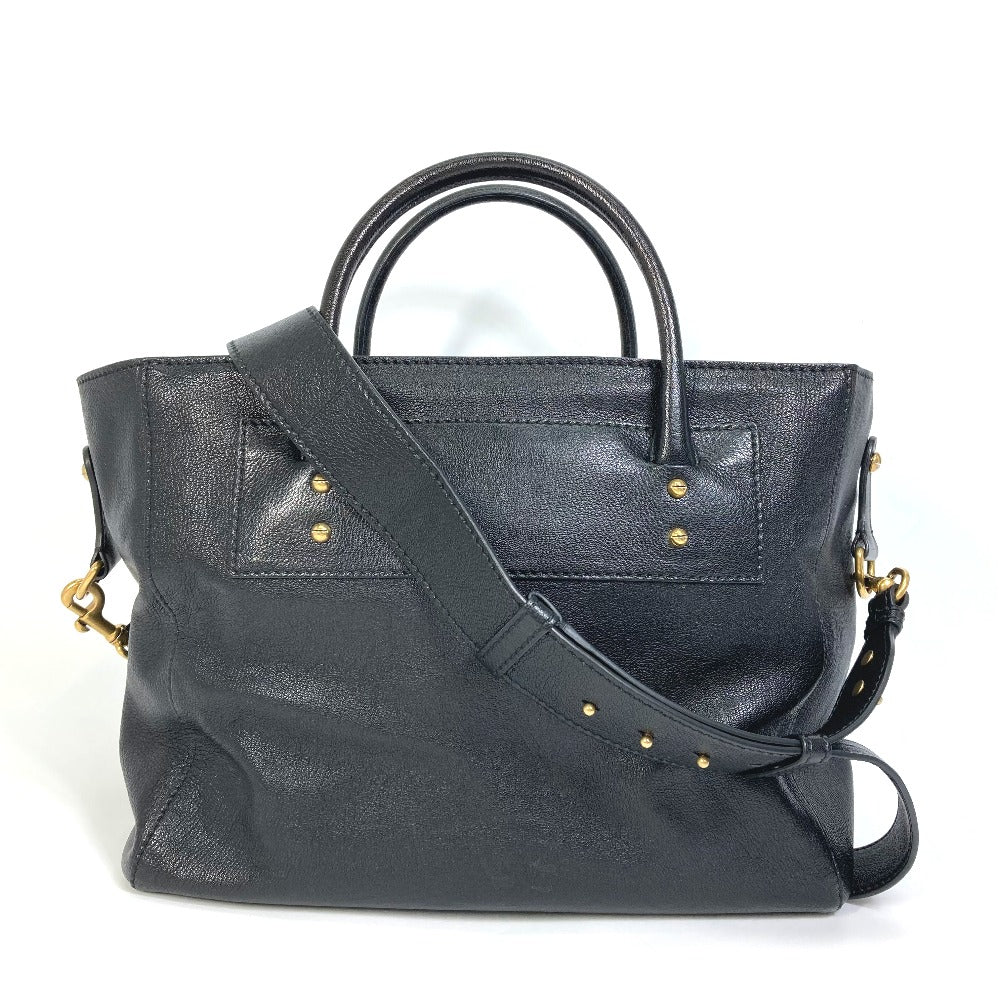 Christian Dior DIORANGELS ショルダーバッグ 肩掛け カバン ロゴ スタッズ トートバッグ レザー ユニセックス ブラック
