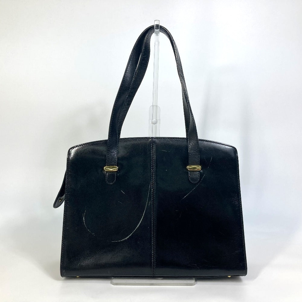 BALLY handbag tote bag in black leather, unisex