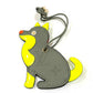 LOUIS VUITTON M63280 Monogram Titanium Porte Address Dog Pop-Up Limited Edition Leather Charm for Women, Gray