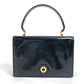TIFFANY &amp; Co. Circle Logo Handbag, Vintage Patent Leather, Women's, Black