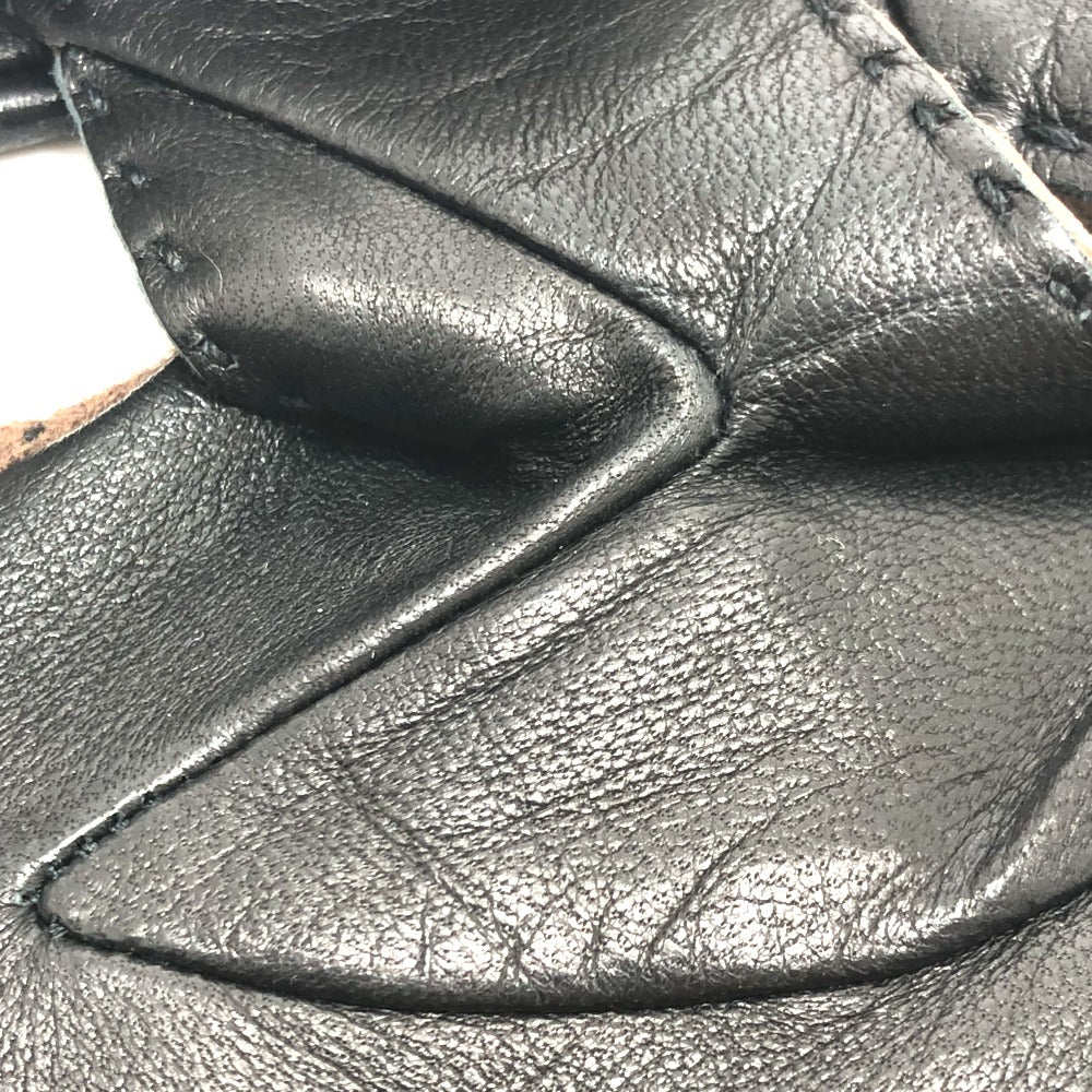 HERMES Hロゴ グローブ 手袋 レザー レディース ブラウン