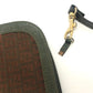 FENDI Zucca Zucchino Shoulder Bag/Clutch Bag in Canvas/Leather, Brown, for Women