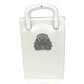 Christian Louboutin Emblem Trick Track Tote Bag, 2-Way Clutch Bag, Leather Tote Bag, Men's White